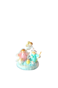 Mini pesebre con ángel