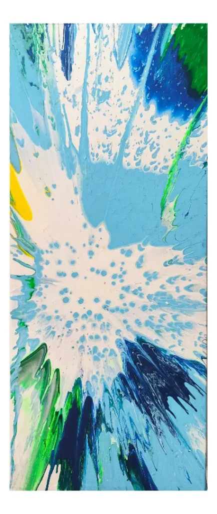 Cuadro Abstracto - JOY Burbujas, por Germán Guzmán (50.5 x 20.5)