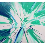 Cuadro Abstracto - JOY Aguamarina, por Germán Guzmán (27.5 x 35)