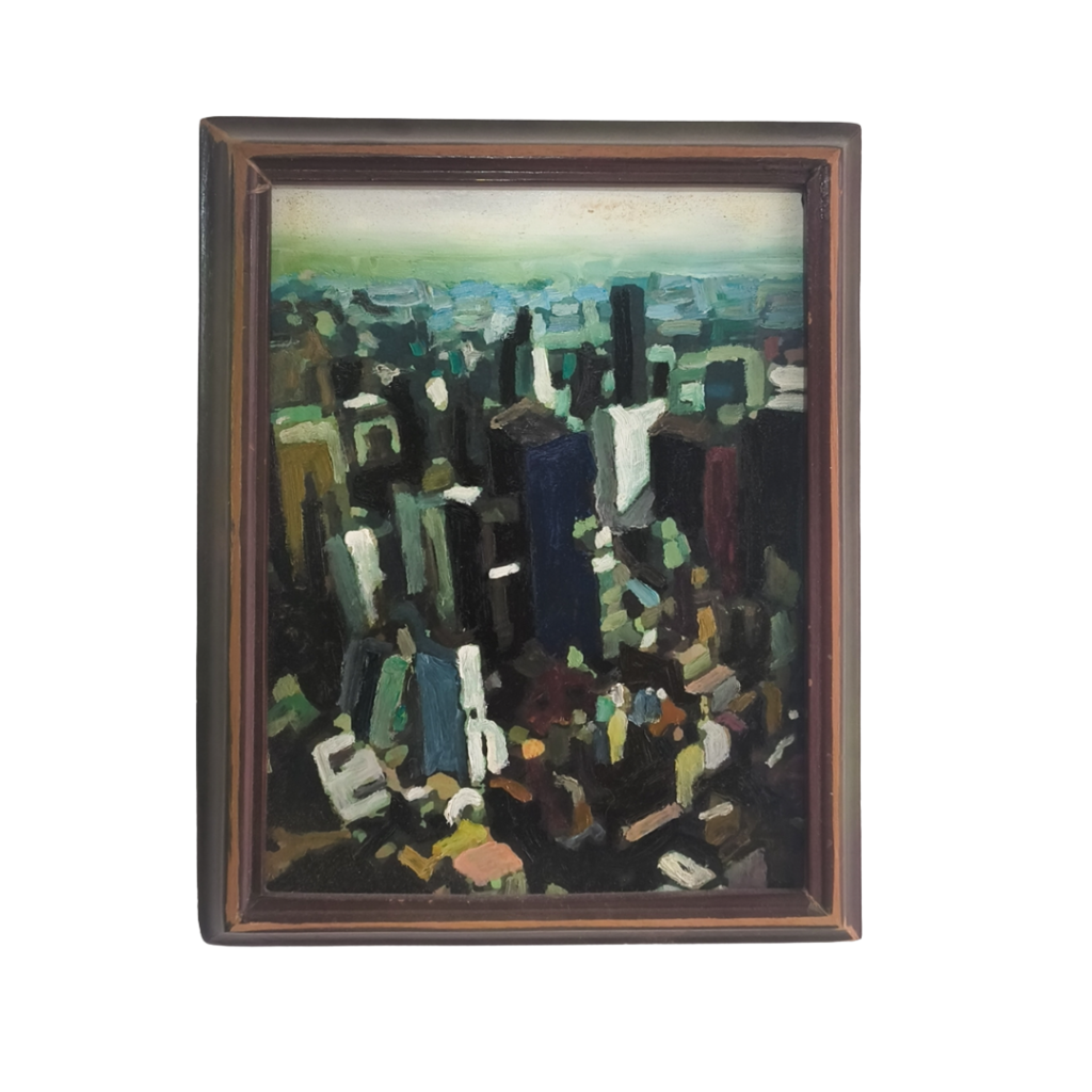 Óleo - Ciudad, por Diego Venegas (23x29)