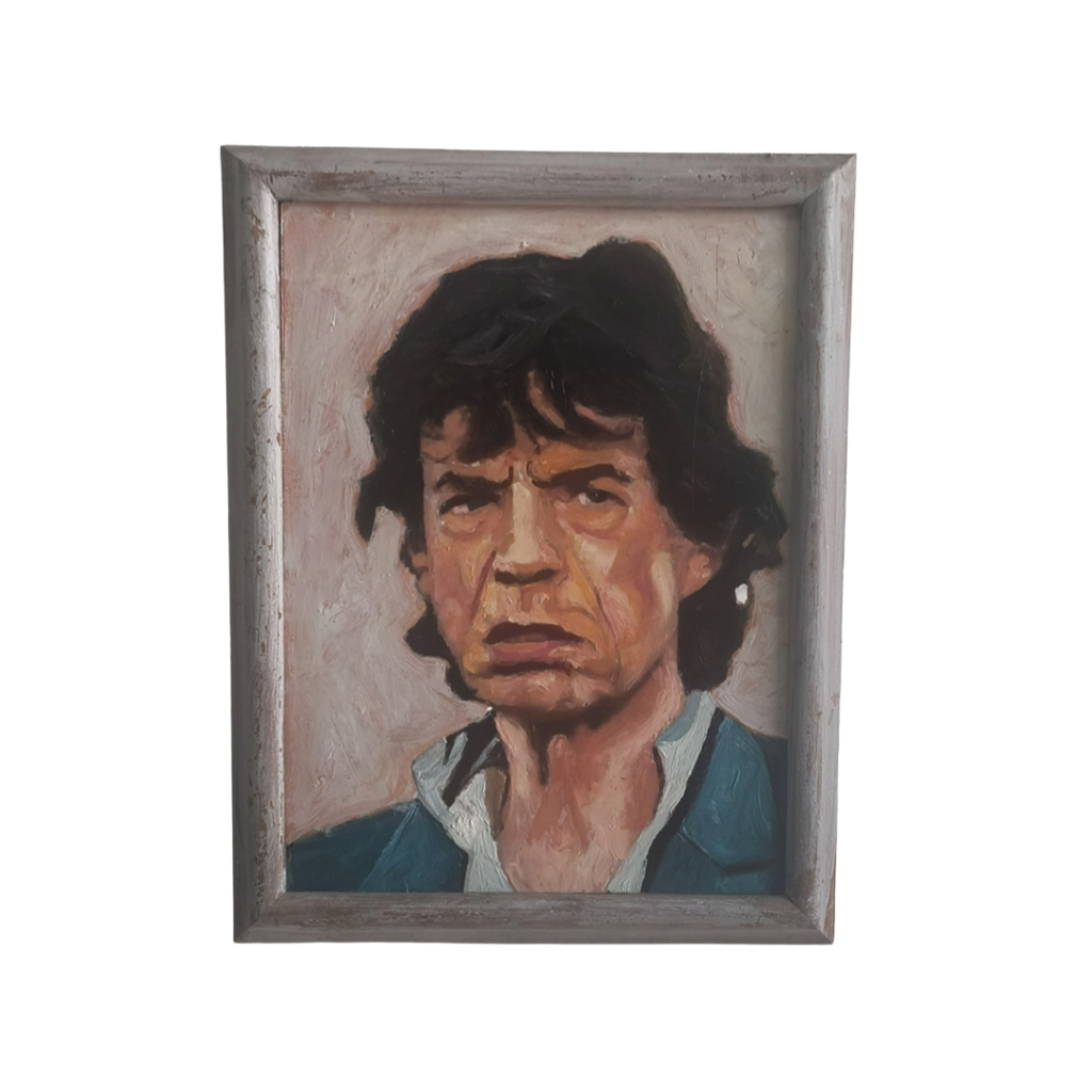 Óleo - Mick Jagger, por Diego Venegas (32 x 25)