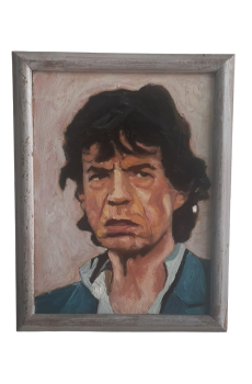 Óleo - Mick Jagger, por Diego Venegas (32 x 25)