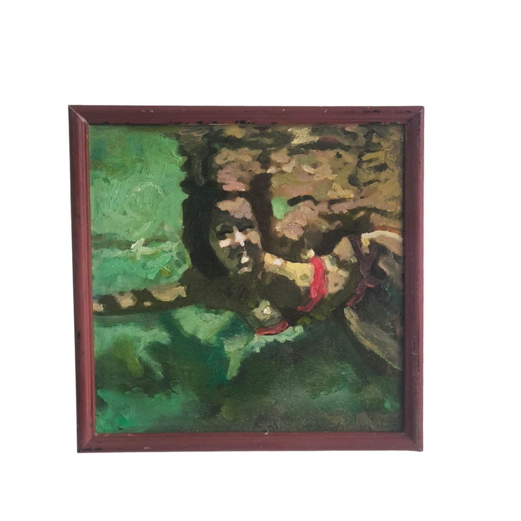Óleo - Mujer en el agua, por Diego Venegas (25 x 25)