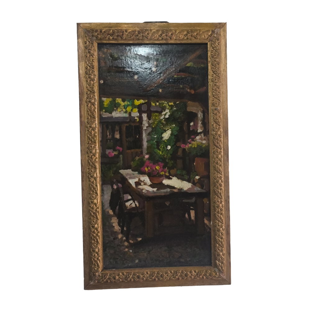 Óleo - Restaurante, por Diego Venegas (19 x 34)